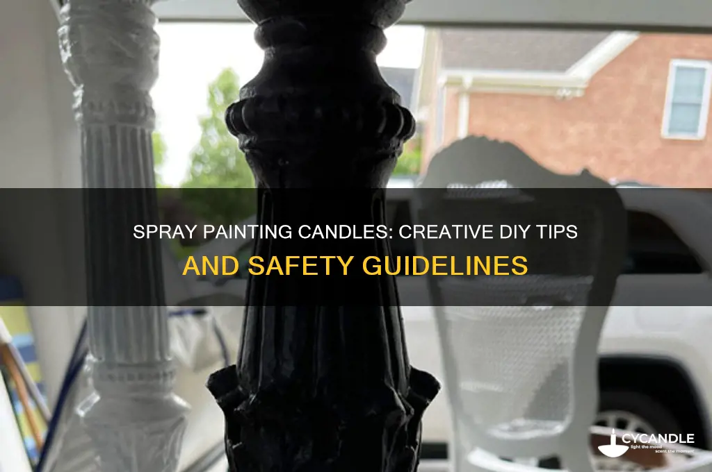 can you spray paint candles