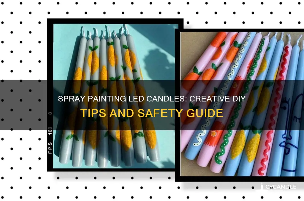 can you spray paint led candles