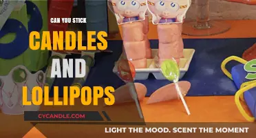 Creative Crafting: Sticking Candles and Lollipops for Unique Decor Ideas
