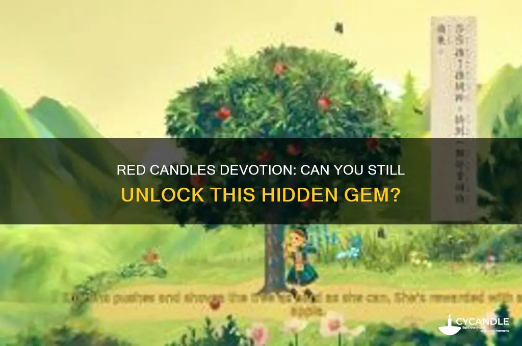 can you still get red candles devotion