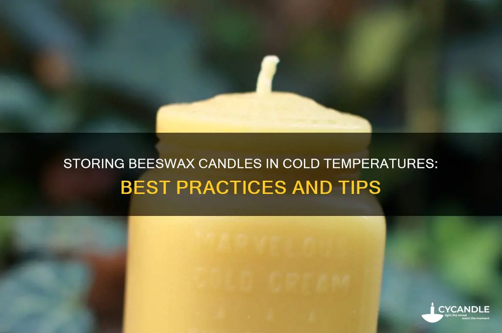 can you store beeswax candles in cold