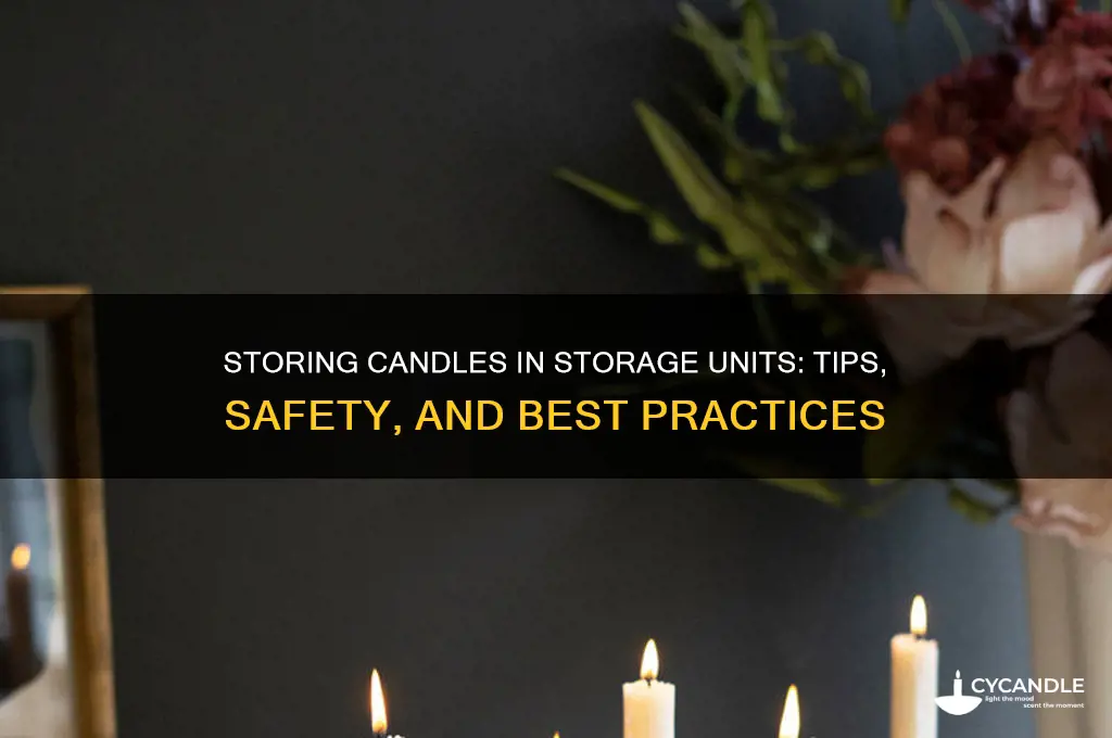 can you store candles in a storage unit