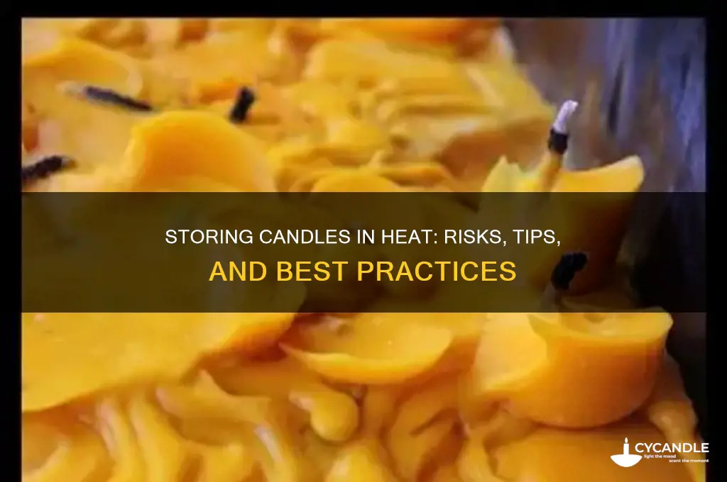 can you store candles in hot temperatures
