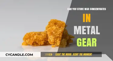 Storing Wax Concentrates in Metal Gear: Safe or Risky?