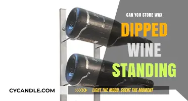 Storing Wax-Dipped Wine Bottles: Should They Stand or Lay Down?