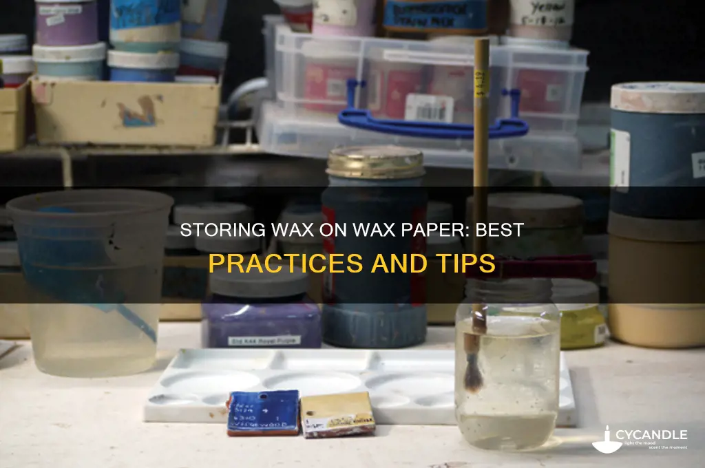 can you store wax on wax papwe