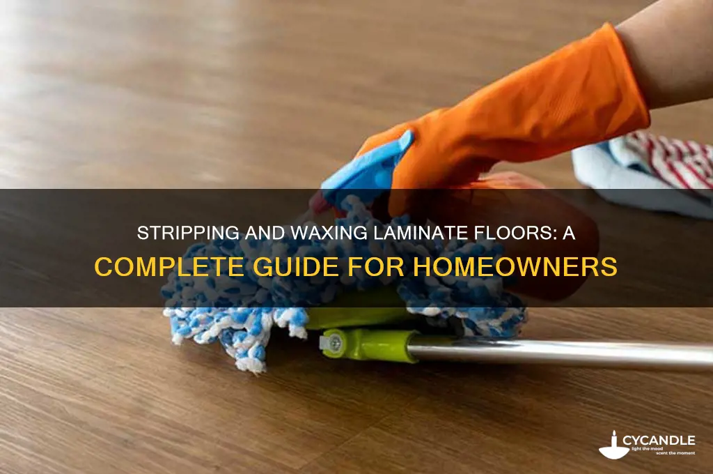 can you strip and wax laminate floors