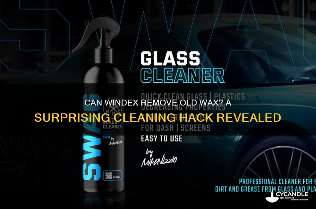 can you strip old wax with windex
