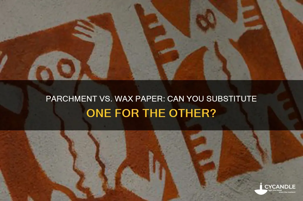 can you sub parchment paper for wax paper