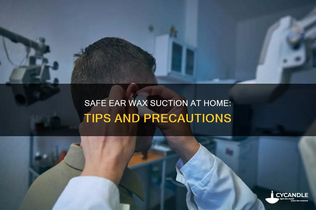 can you suction ear wax at home