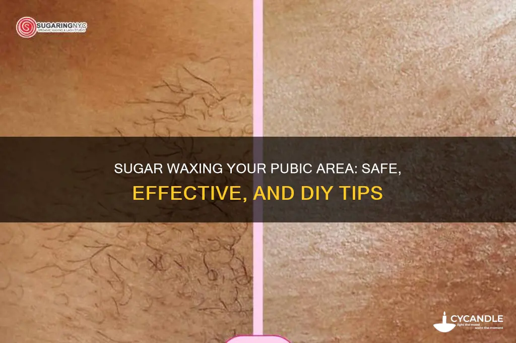 can you sugar wax pubic area