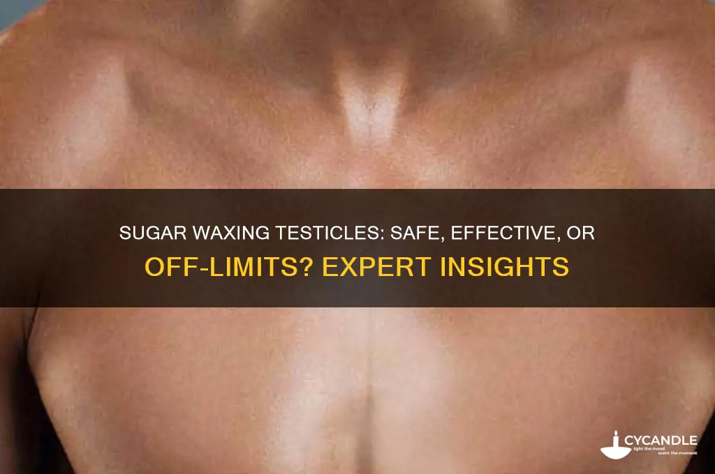 can you sugar wax testicles
