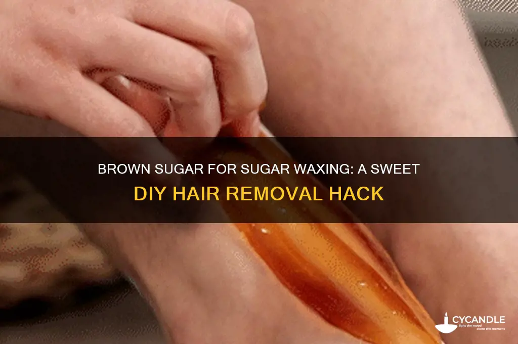 can you sugar wax with brown sugar