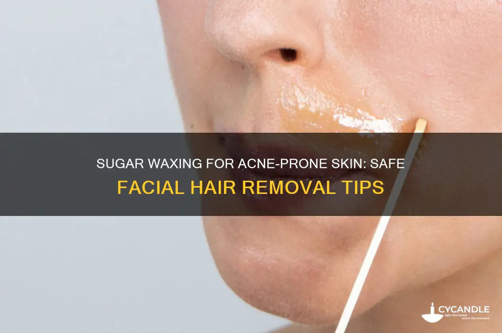 can you sugar wax your face if you have acne