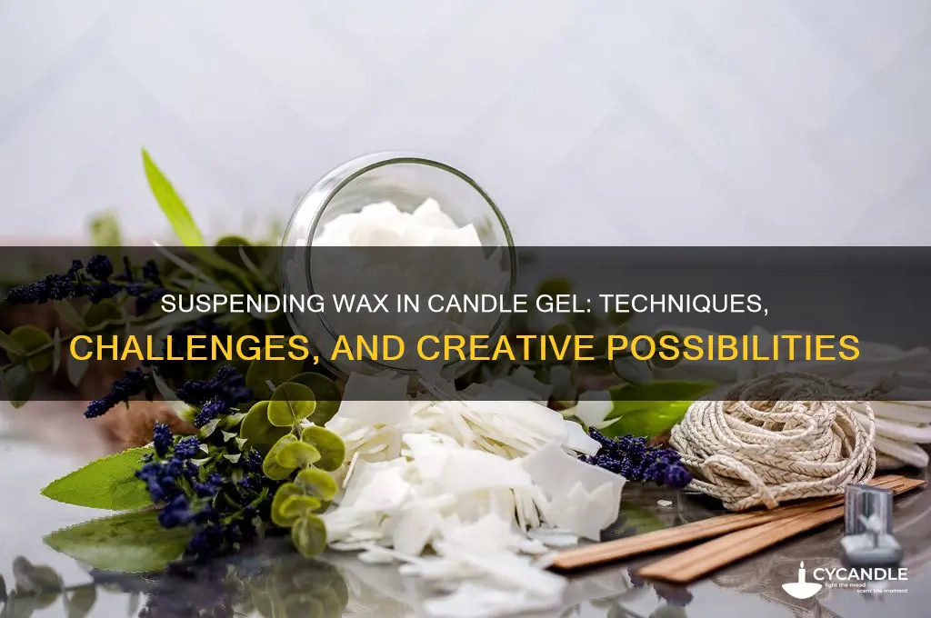 can you suspend wax in candle gel