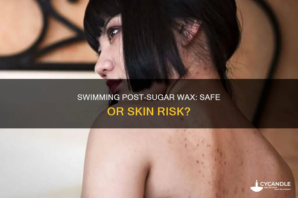can you swim after a sugar wax