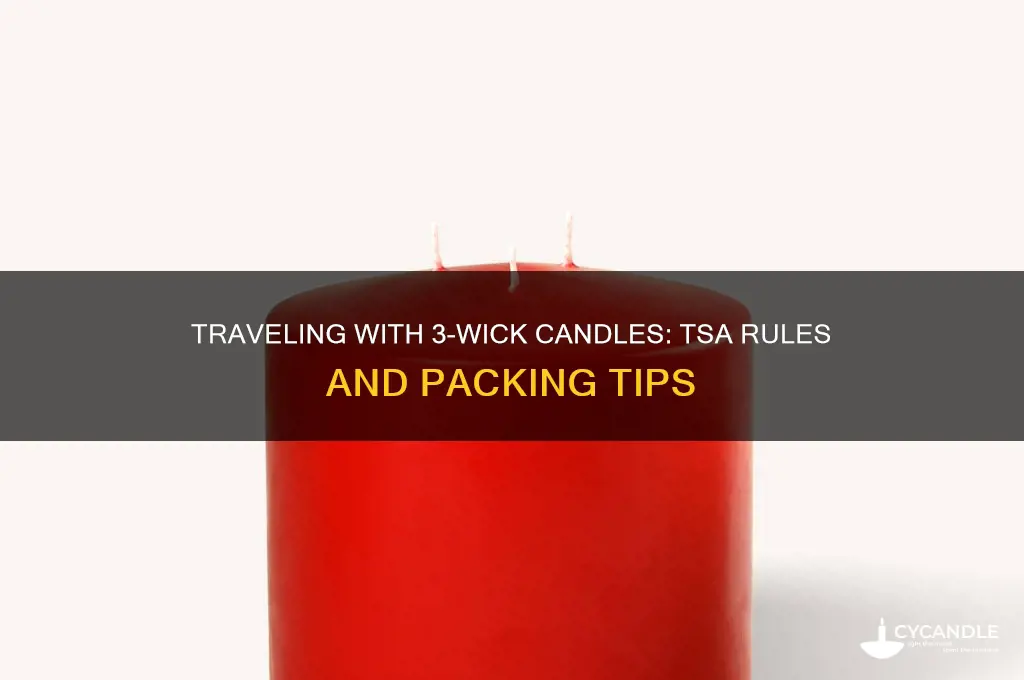 can you take a 3 wick candle on a plane