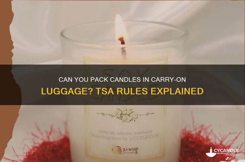 can you take a candle as a carry on