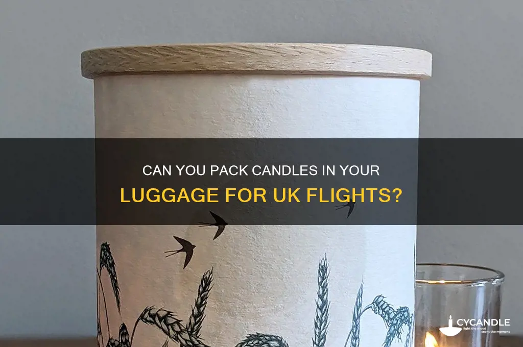 can you take a candle on a plane uk