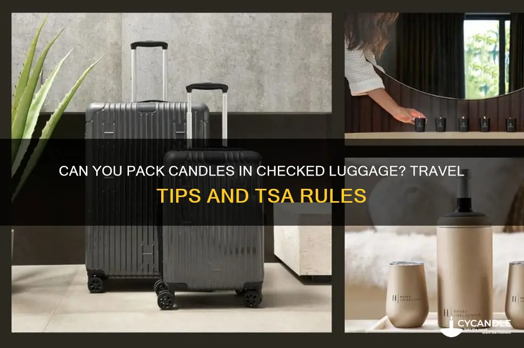 can you take candle on a check in