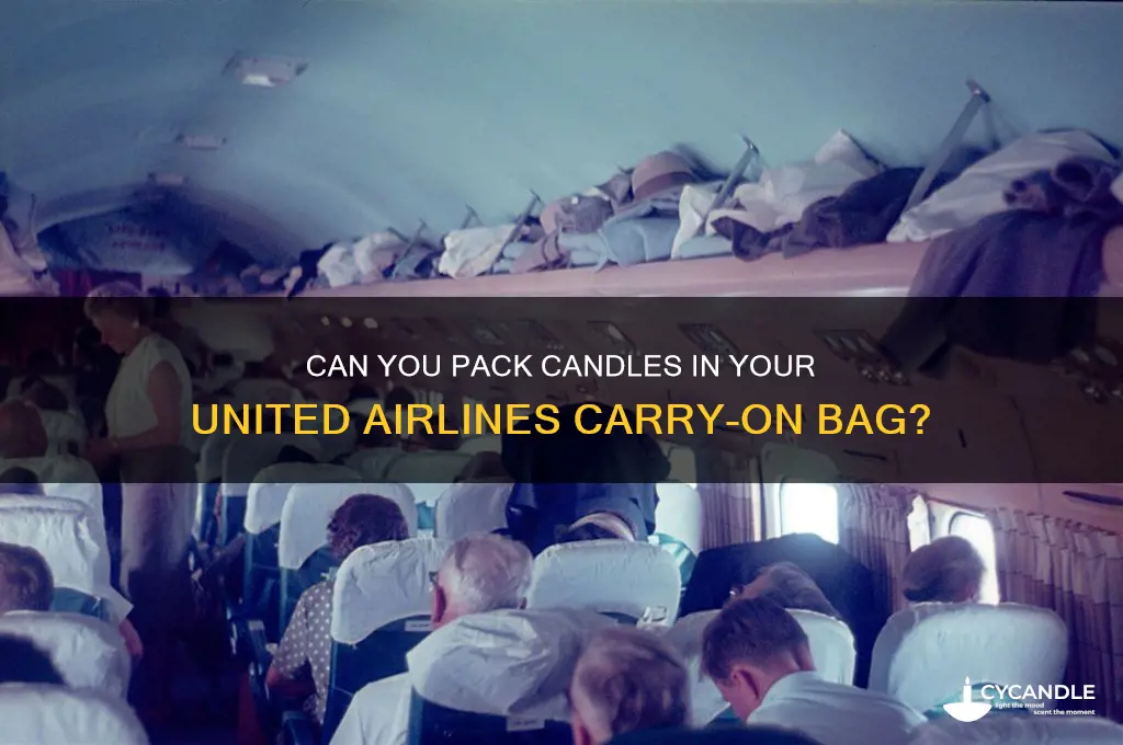 can you take candles as carryon item united