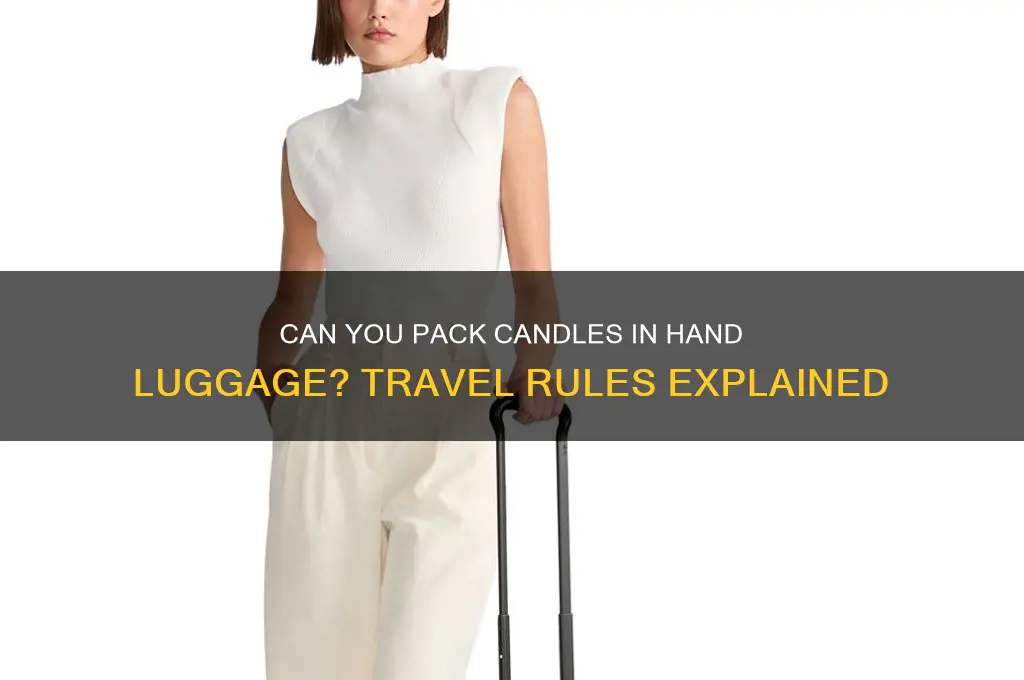 can you take candles as hand luggage