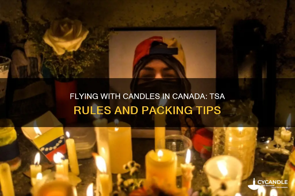 can you take candles on a plane canada