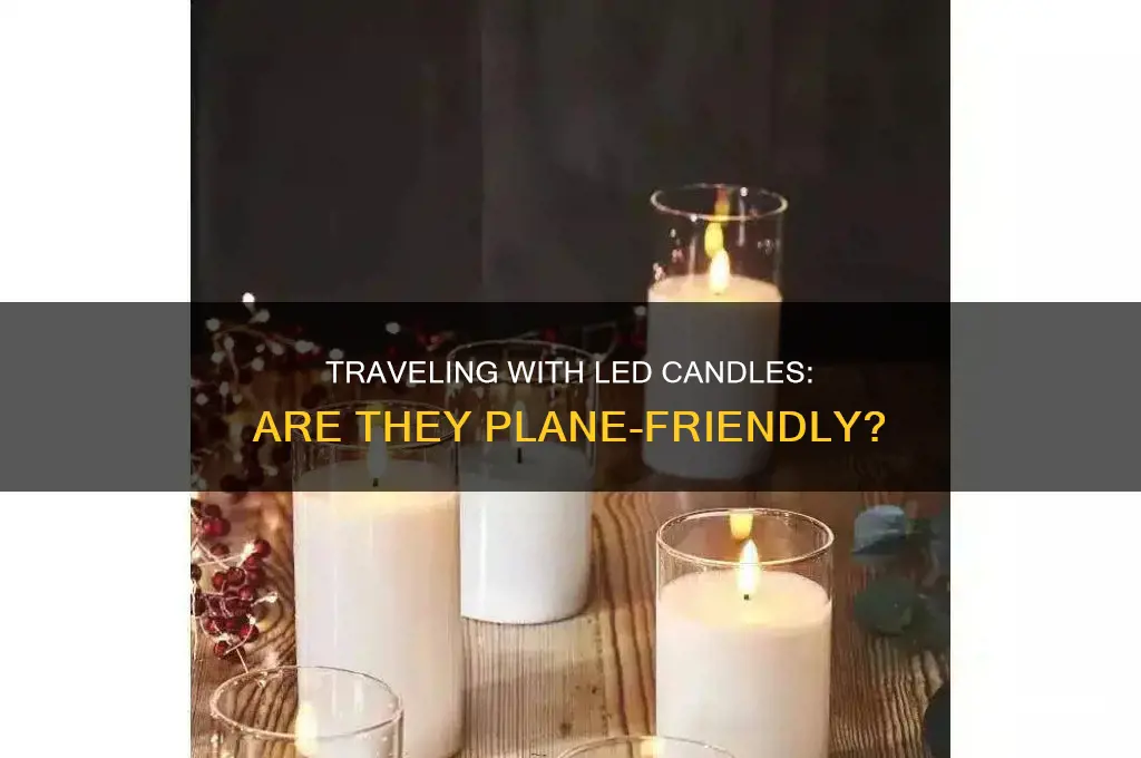 can you take led candles on a plane