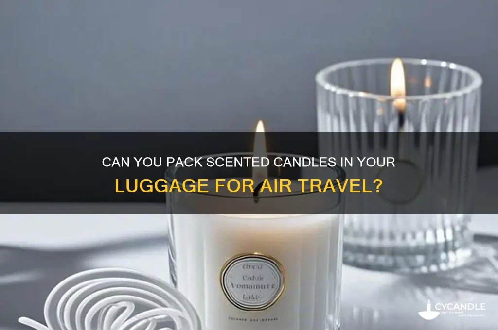 can you take scented candles on a plane