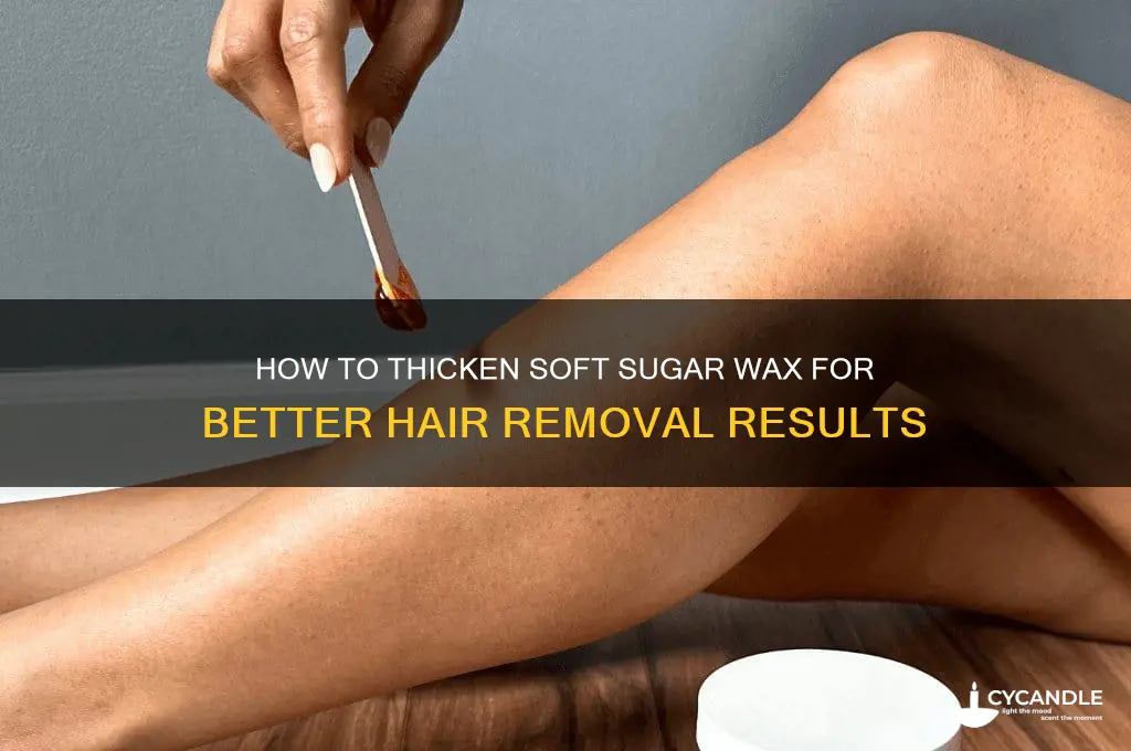 can you thicken soft sugar wax
