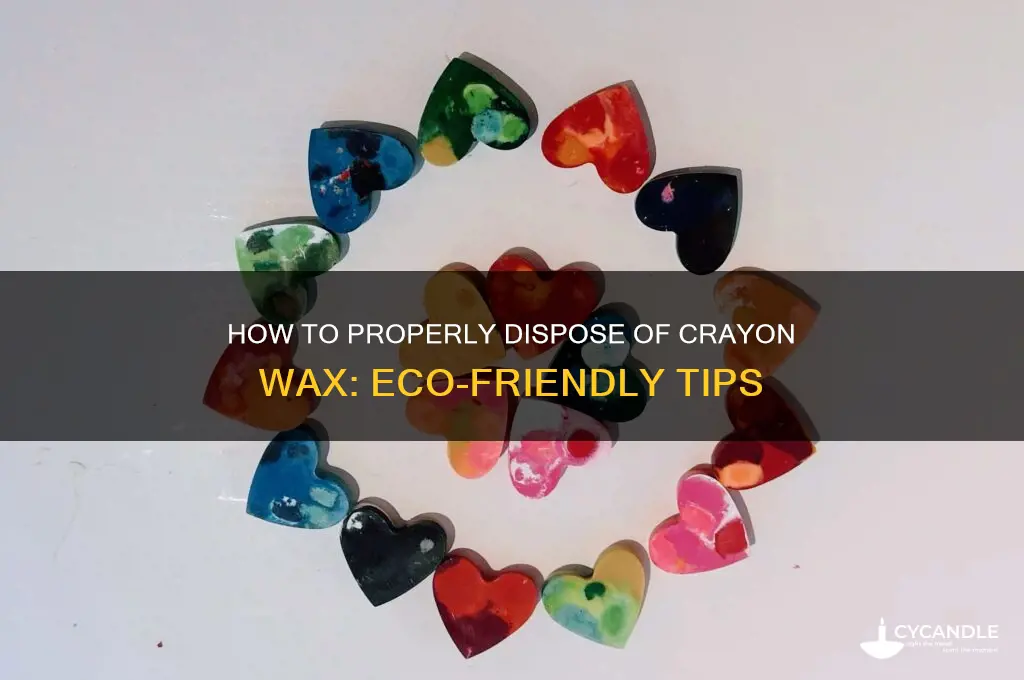 can you throw away crayon wax