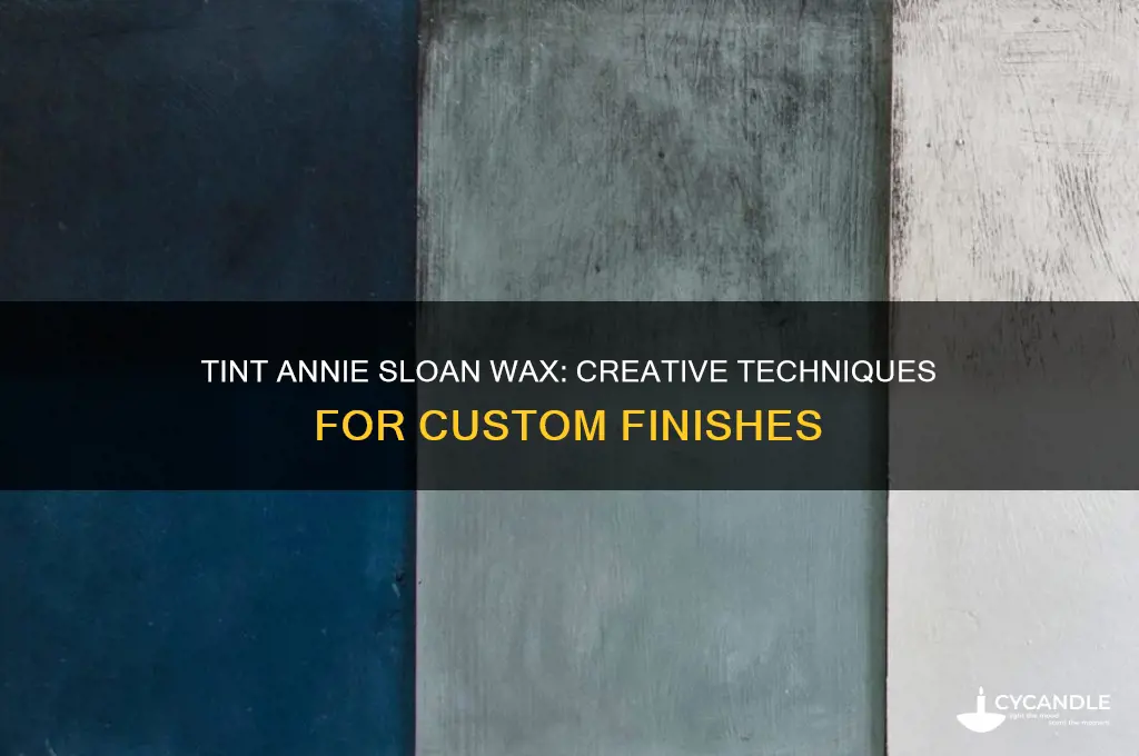 can you tint annie sloan wax