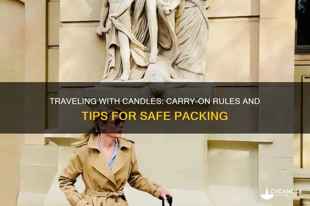 can you travel with candles in carry on