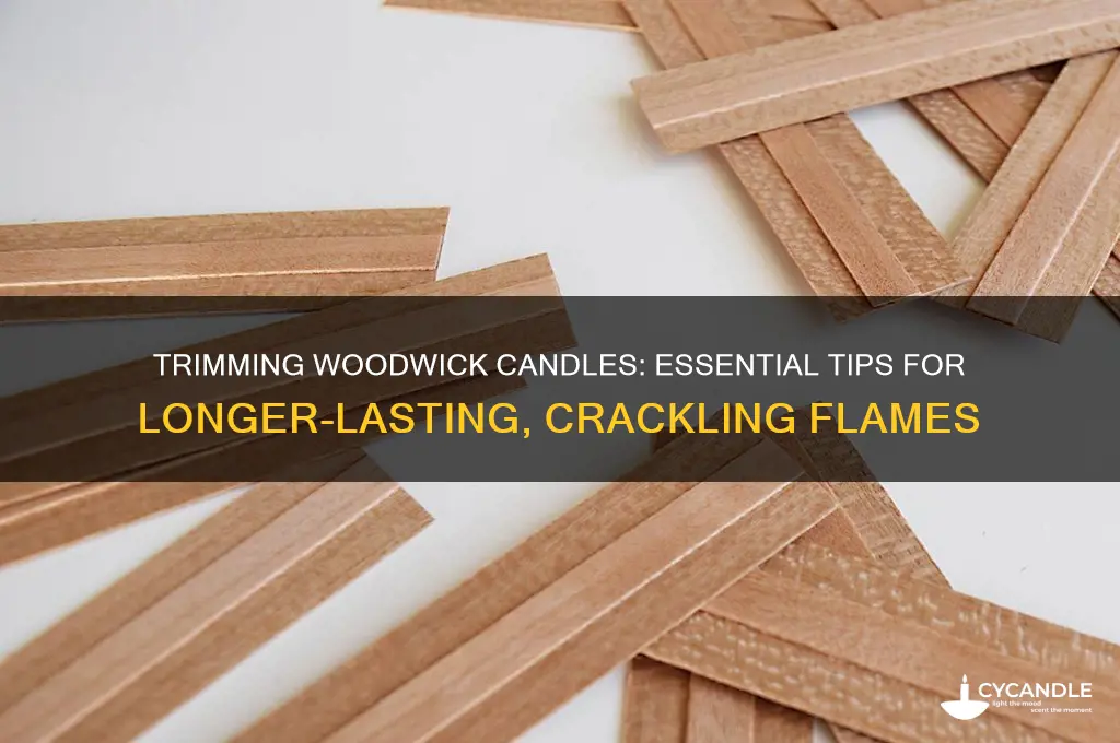 can you trim woodwick candles