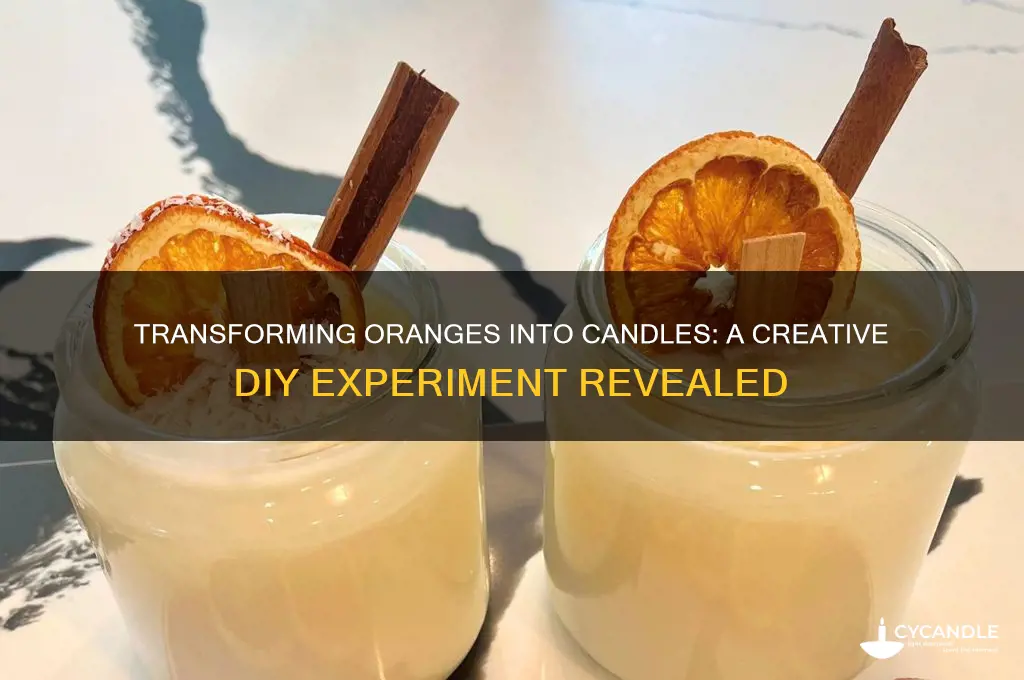 can you turn an orange into a candle