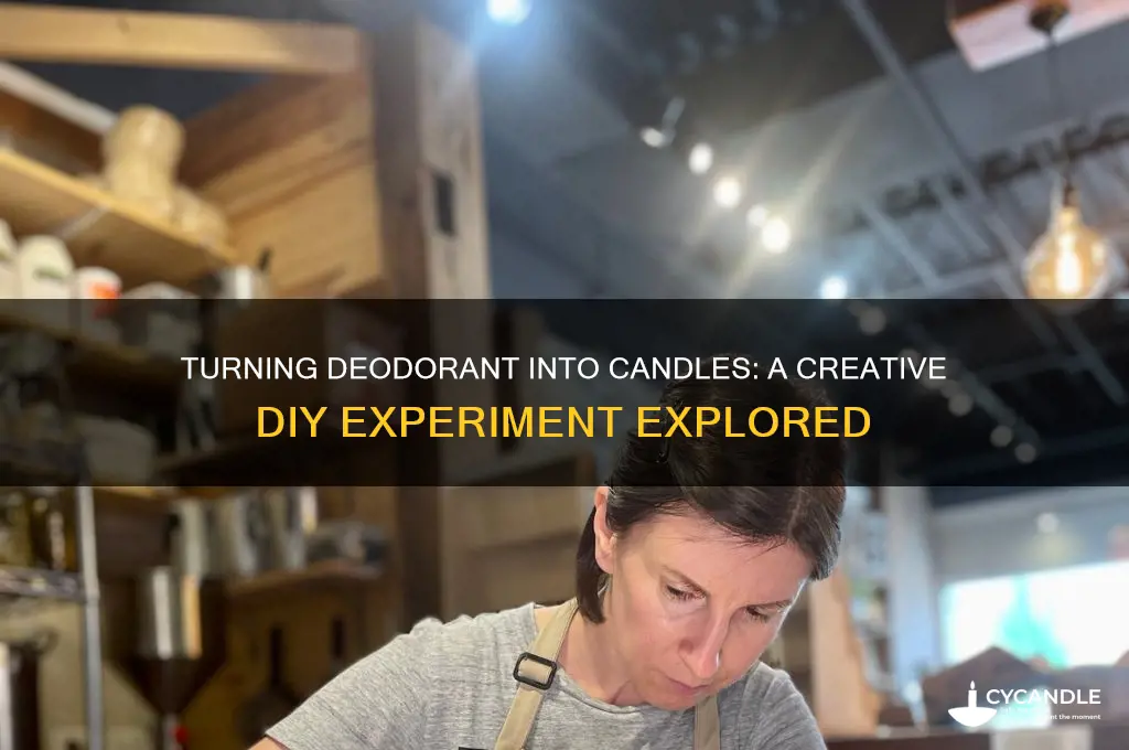 can you turn deodorant into a candle