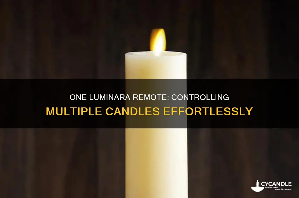 can you use 1 luminara remote for several candles