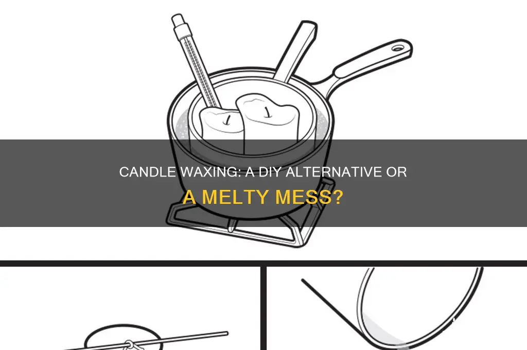 can you use a candle to wax things