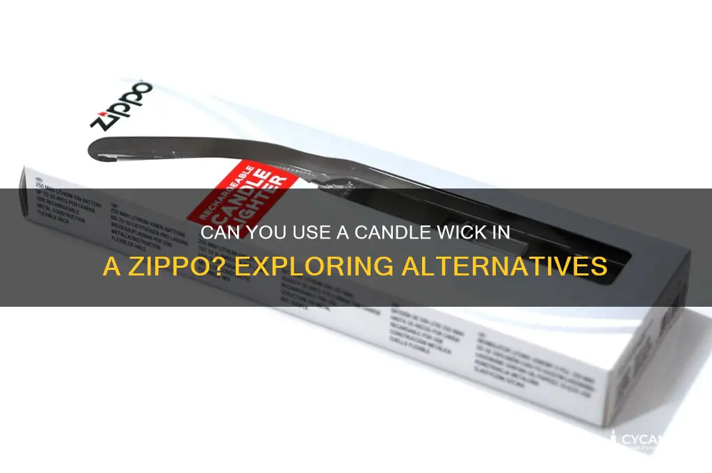 can you use a candle wick in a zippo