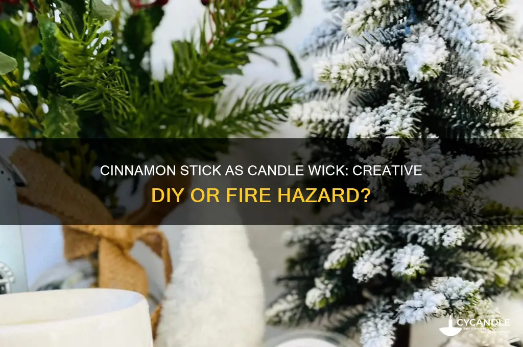 can you use a cinnamon stick as a candle wick