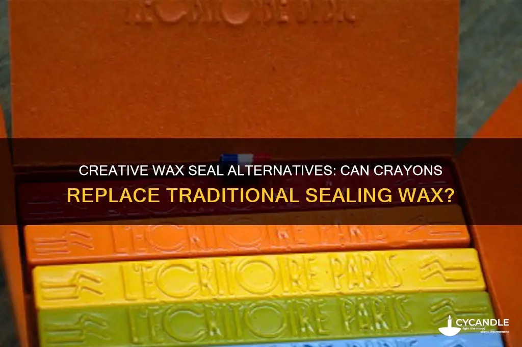 can you use a crayon as a wax seal