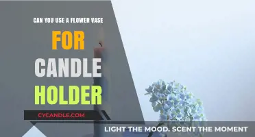 Creative Repurposing: Using a Flower Vase as a Candle Holder