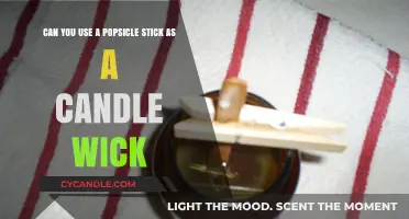 Popsicle Stick as Candle Wick: Creative DIY or Fire Hazard?