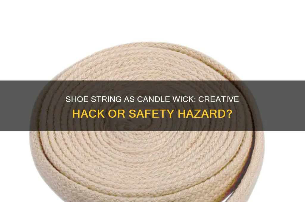 can you use a shoe string for a candle wick