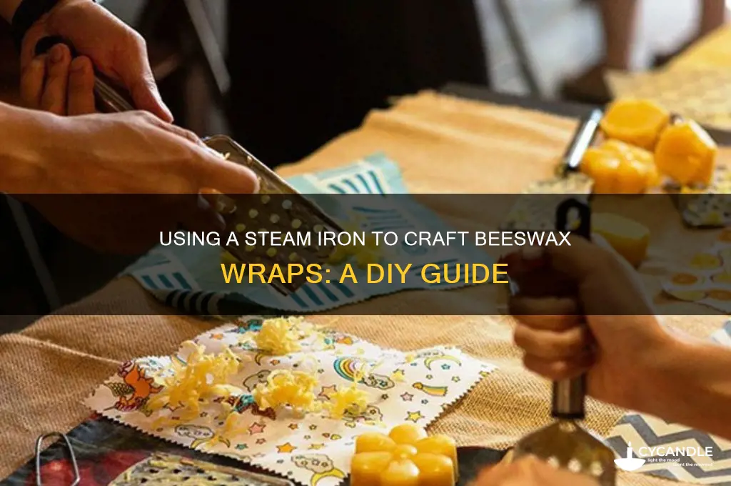 can you use a steam iron to make beeswax wraps