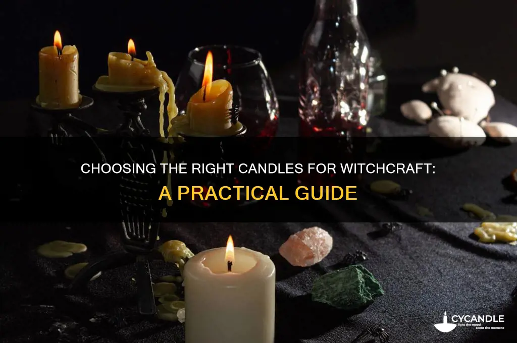 can you use any candles for witch craft