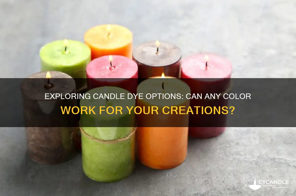 can you use any color dye for candles