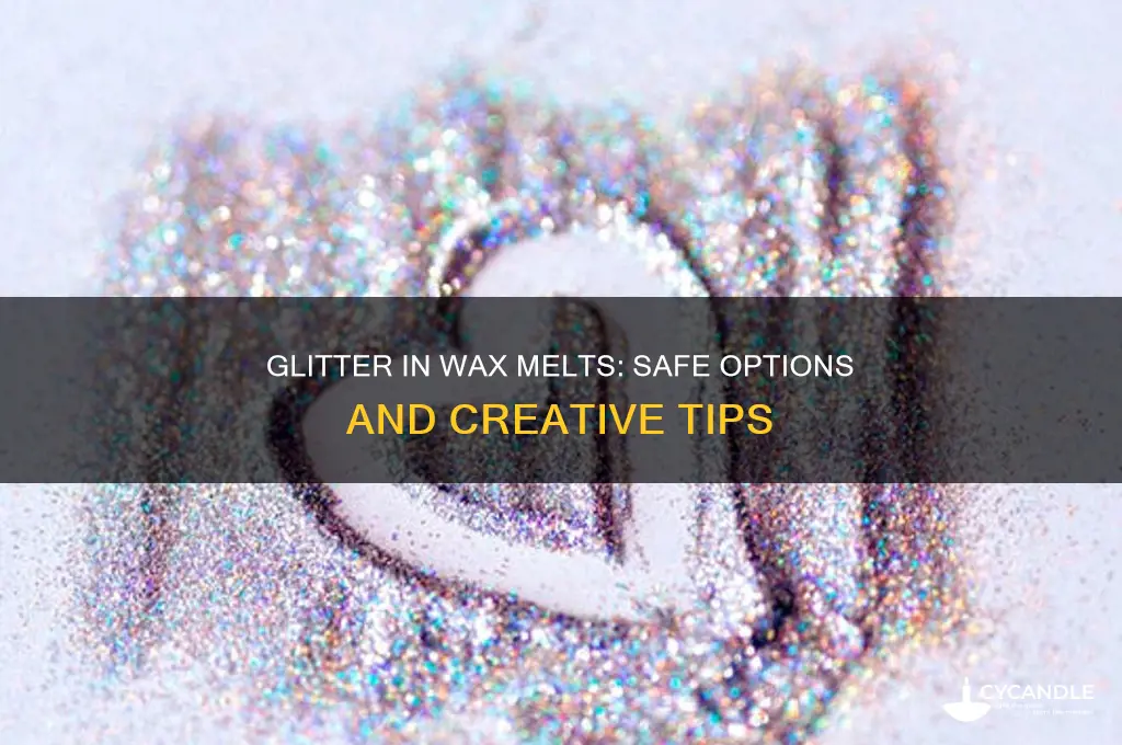 can you use any glitter in wax melts