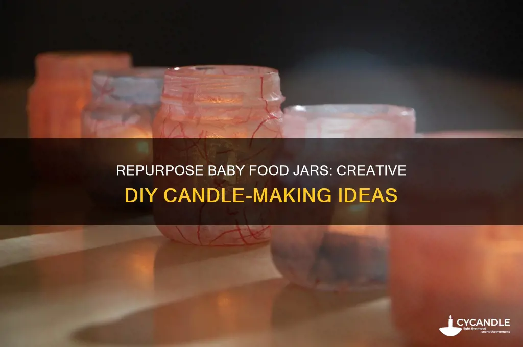 can you use baby food jars for candles
