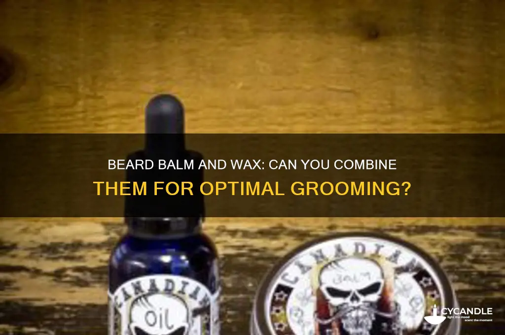 can you use beard balm and wax together
